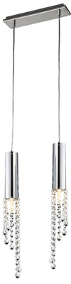 Plafoniera LED crom cald 2x3W suspendat + becuri Duero 32-25265