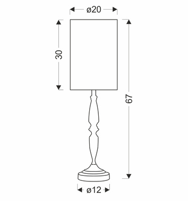 CARDINALE table lamp