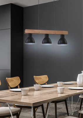 Lampe suspendue Candellux Vario 33-73471 3xE27 noir