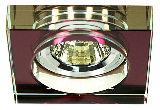 Corp de iluminat de plafon pătrat violet MR16 ochi SS-16 Candellux 2244344