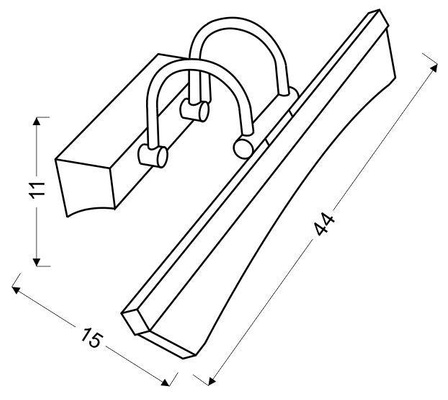 Aplic de perete 7W LED crom GLORY 20-32621