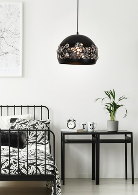 Hanging ceiling lamp 1X40W E27 black JOLINA 31-69696