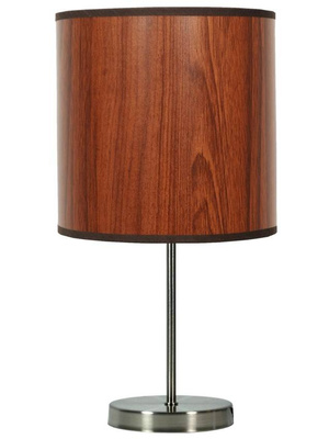 Tischleuchte Satin/Eiche 41cm Timber 41-56750