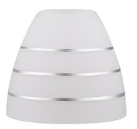 Abajur din sticlă în dungi albe E27 pentru lămpi Simpli Candellux 71-66763