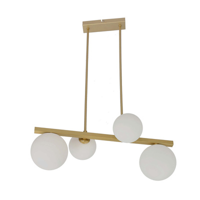 Hanging ceiling lamp brass 4xG9 Kama 34-73426