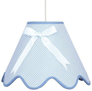 Lampa wisząca z abażurem Lola niebieska do sypialni i pokoju dziecięcego