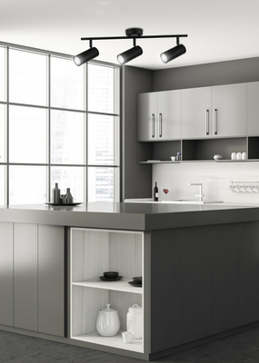 Plafoniera spot negru 3xGU10 54cm Colly 93-01634