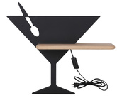 Wall lamp black LED shelf lamp Piccolo cord