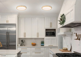 Plafoniera LED 18W alb + lemn 4000K Gandava 13-75109