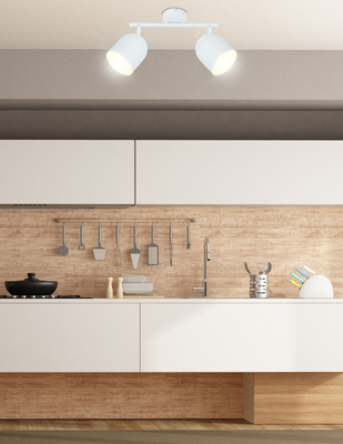 Lampă de perete/plafon alb 2xE27 Azuro 92-63250