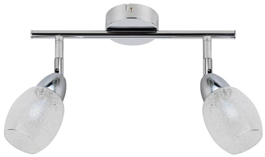 Wandlampenleiste 2X6W LED runder Kopf Chrom RICO 92-67579