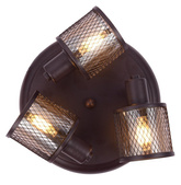Deckenleuchte Kaffee Gold Bernstein 3x40W Canabera Candellux 98-83098
