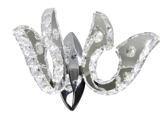 Aplică LED dublă cromată cu cristale 10W Venezia Candellux 22-55507