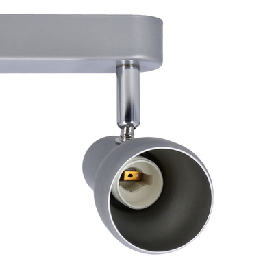 Plafonnier applique argent bande 2x40W Picardo 92-44211