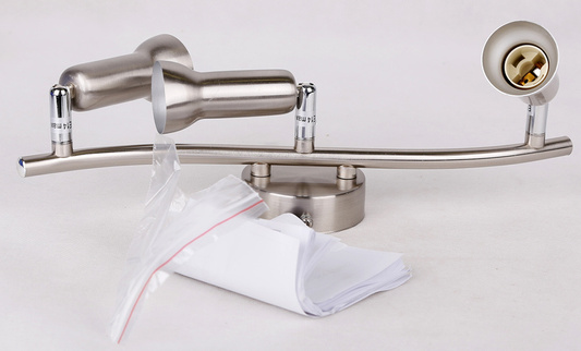 Wall lamp strip 3X40W E14 satin nickel ARC 93-63465