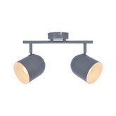 Bandă de perete 2X40W E27 gri mat AZURO 92-63212
