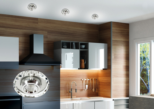 LED-Deckenleuchte 3W rundes Mattglas SS-35 Candellux 2228938