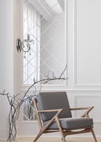 Applique murale chromée simple avec cristaux Aurora 1xE14 Candellux 21-96121