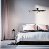 Pendant lamp DECO designer black hat shade modern lighting for living room and bedroom E27