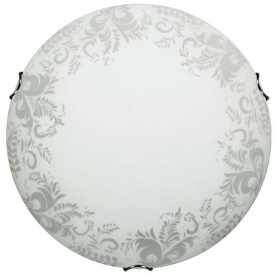 Abat-jour en verre rond blanc pour plafond 25cm 62-28672