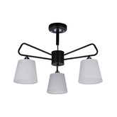 Lampa sufitowa czarno-biała metalowa Morley Ledea 50203091