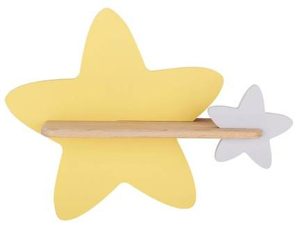 5W LED wall lamp for a child yellow-gray Star Candellux 21-75611