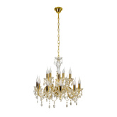 Lampa suspendata candelabru auriu 12xE14 Maria Teresa 30-94608