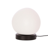 STONES lampe de table noire 20cm 1x40W E27 abat-jour blanc 41-35219