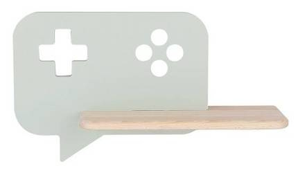 Kinkiet LED 5W dla dziecka miętowy z półką Console 21-75680