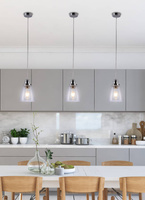 Lampa wisząca chromowa szklany klosz Voice Candellux 31-70821