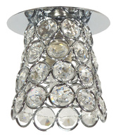 Ceiling luminaire chrome clear crystal 40W G9 SK-72 Candellux 2203966