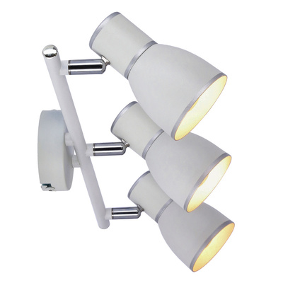 Wandlampenleiste 3X40W E14 weiß/chrom 93-63403