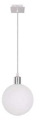 Suspension boule blanche abat-jour 15cm Oden 31-03287