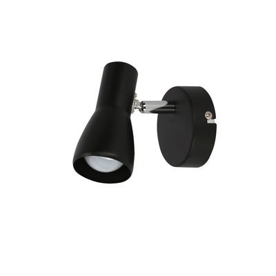 Lampa ścienna kinkiet 1X40W E14 czarny matowy PICARDO 91-50618