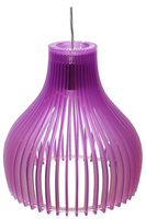 Lampa wisząca Buren pojedyncza fioletowa do sypialni z gwintem E27