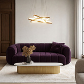 Lampa suspendata LED 60W 50cm auriu LUNE 33-76397