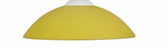 Abajur din sticlă galbenă 28 cm 73-68081