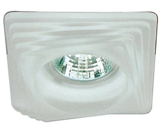 White square glass ceiling luminaire SS-01 2240201