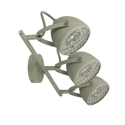 Wall lamp strip 3X50W GU10 concrete gray PENT 93-68064