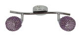 Wall lamp strip 2X40W G9 purple CLEAR 92-06912