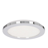 Plafon do łazienki PIXEL minimalistyczny – srebrny chromowany 22,5 cm - okrągły plafon LED z funkcją ściemniania 3000K 12W IP441