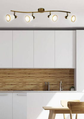 Wall lamp ceiling strip patina 4xG9 Regent 94-70036