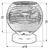 Lampe à poser chrome Trio E27 Candellux 41-62864