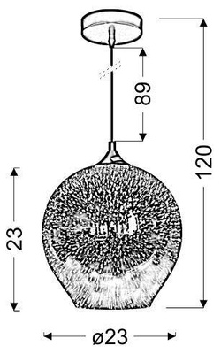 Candellux Galactic 31-51295 E27 3D ceiling lamp