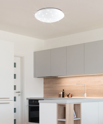 Weiße LED-Deckenleuchte 49 cm 4000K Sternenhimmel Magnus 14-75321