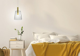 Lampe suspendue verre incolore LED 5W Modena Ledea 50133069