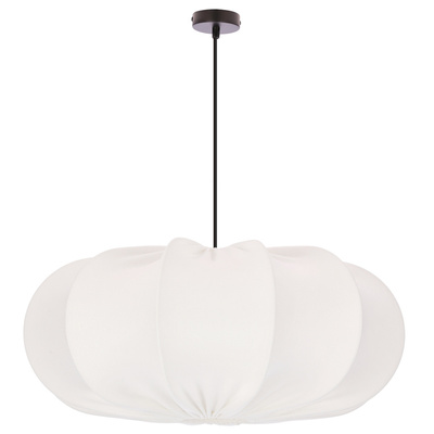 Pendant lamp CAFEE Scandinavian with cream latte shade 52 cm minimalist ceiling lighting in japandi style E27
