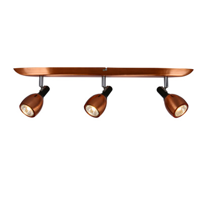 Bandă aplic 3X50W GU10 cupru CROSS 93-32782