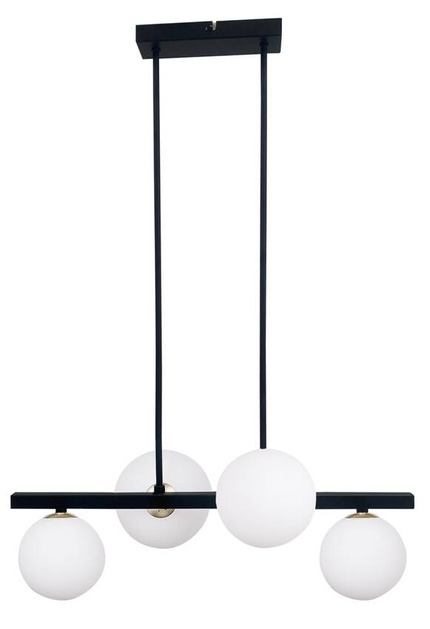 Plafonnier suspendu noir et blanc 4x28W Kama 34-01214