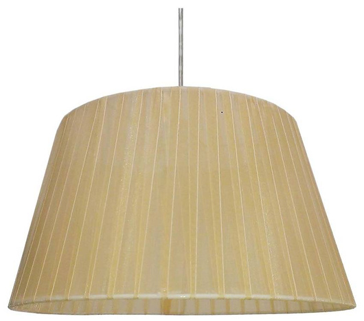 Hängelampe mit goldenem Organzaschirm E27 60W Tiziano Candellux 31-27108